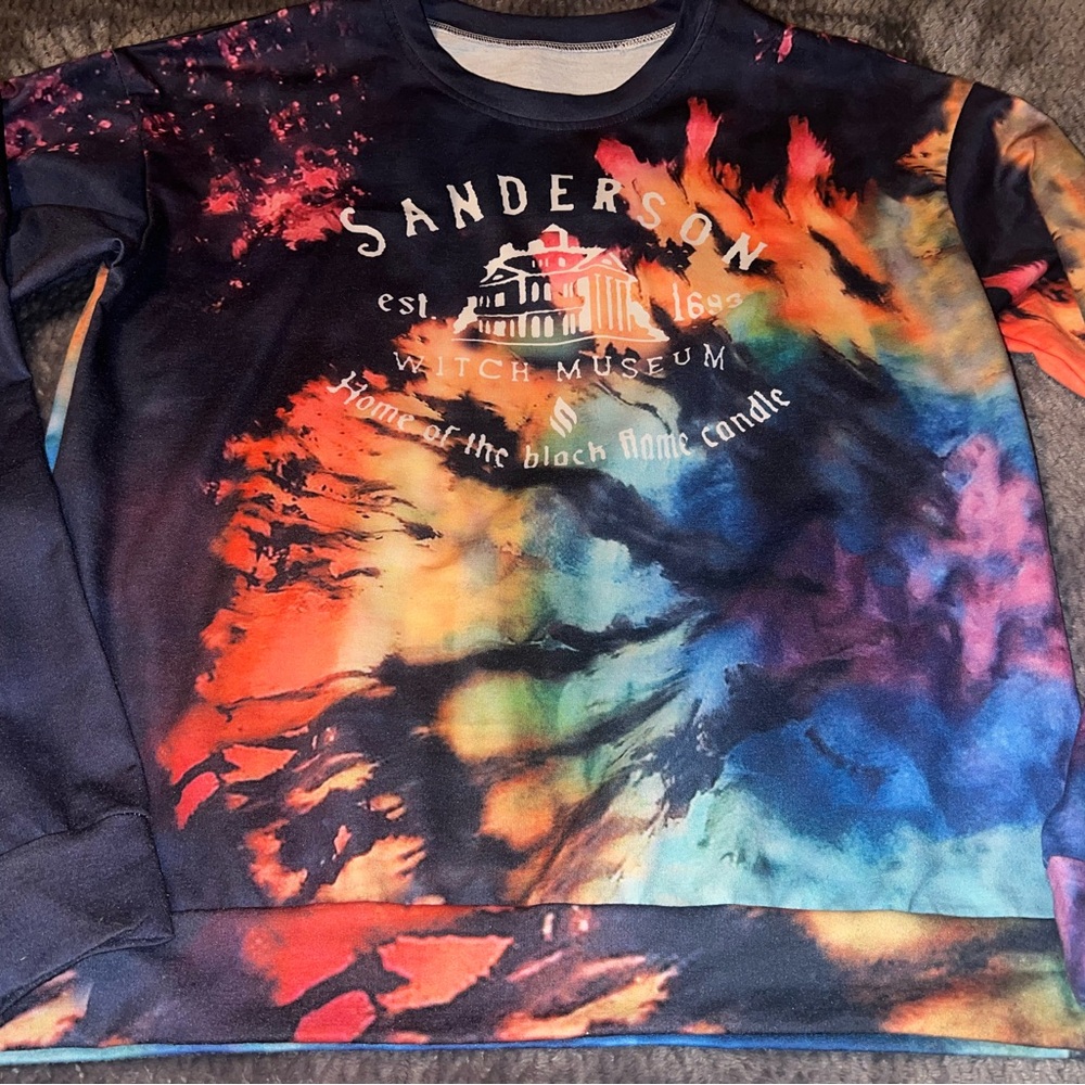 Sanderson Witch Museum- Women's Tie-Dye Crew Neck Sweater
